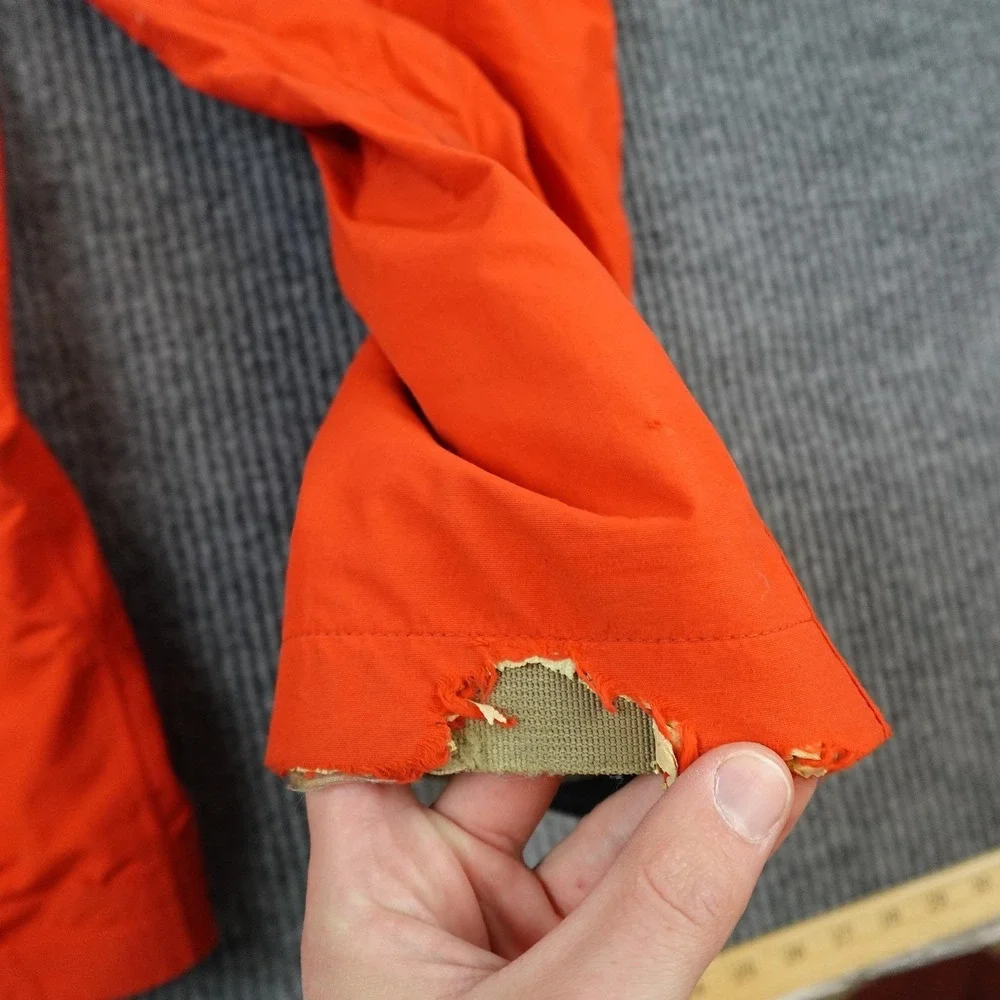 The North Face HyVent Snow Pants Mens Medium Orange Waterproof Ski Snowboard